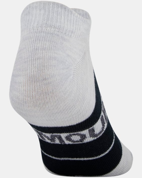 Women's UA Essential No Show – 6-Pack Socks, Gray, pdpMainDesktop image number 15